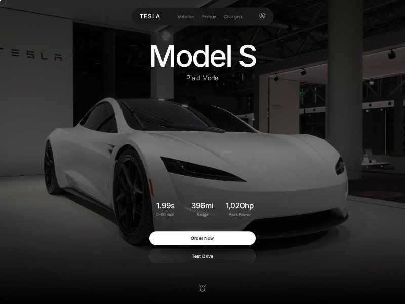 Preview for Electric Vehicle Brand Landing Page Template