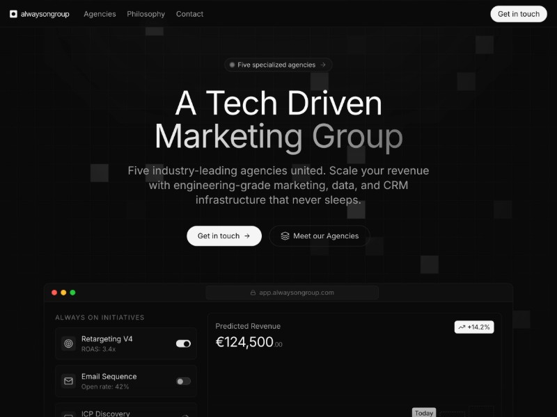 Preview for Marketing Agency Collective Landing Page Template