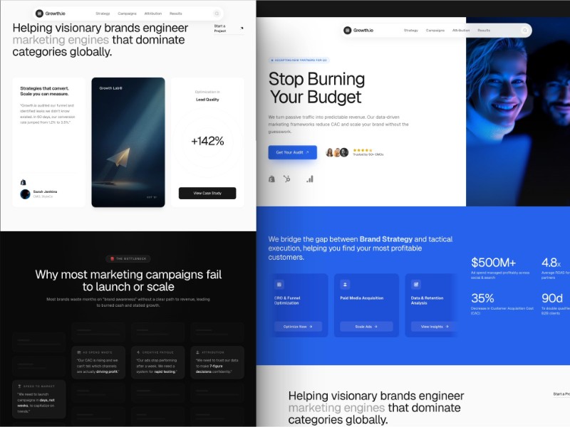 Preview for Marketing Consultancy Landing Page Template