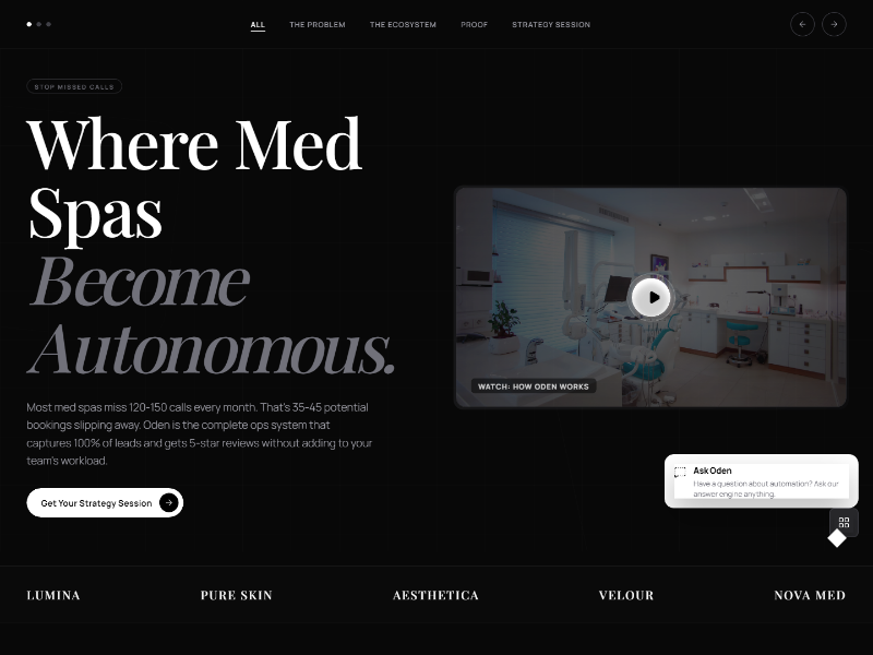 Preview for Med Spa Ops Landing Page Template