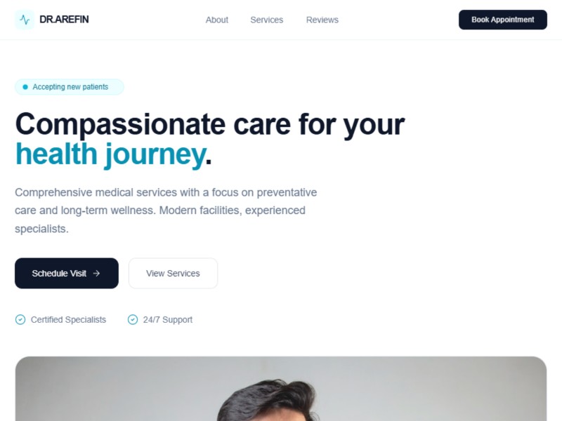 Preview for Medical Clinic Landing Page Template