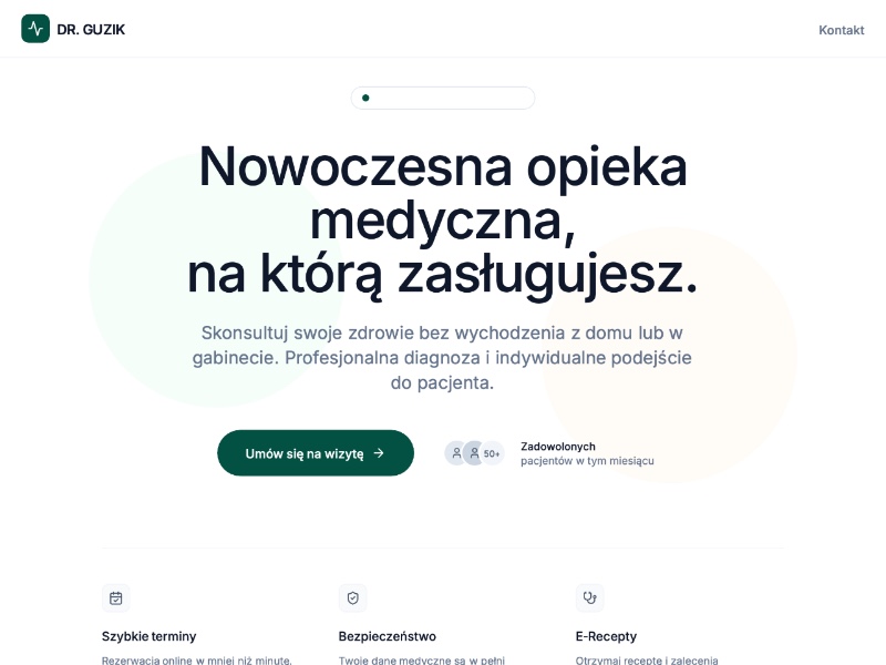 Preview for Medical Consultation Landing Page Template