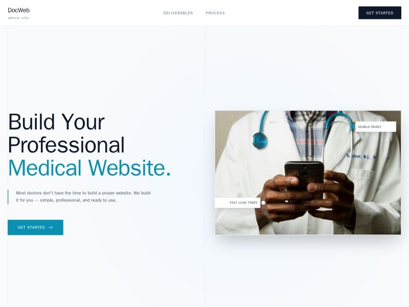 Preview for Medical Services Landing Page Template