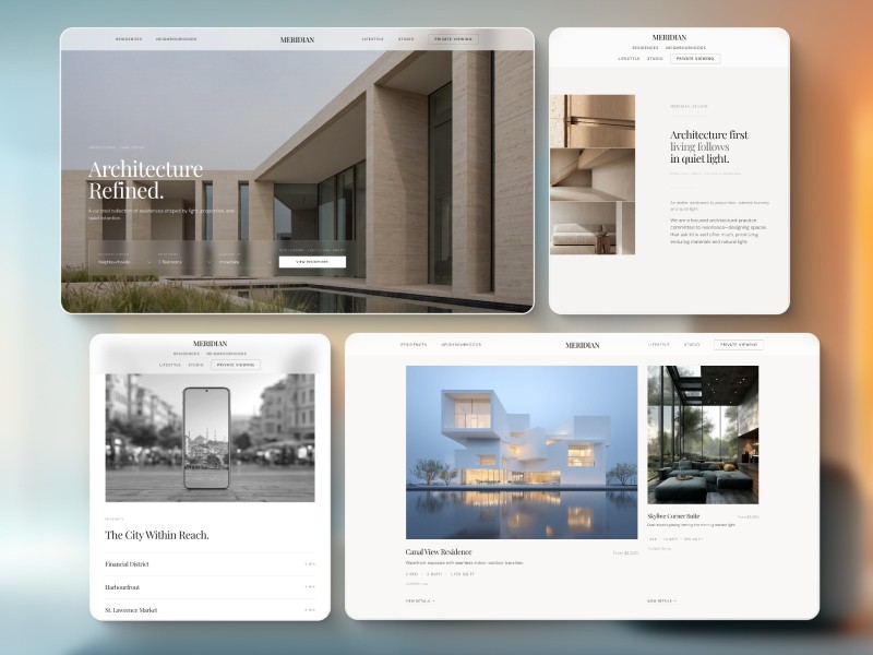 Preview for Luxury Residential Real Estate Landing Page Template