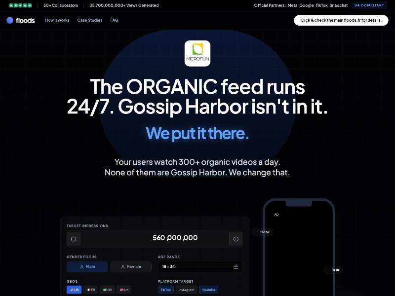 Preview for Mobile Game Organic Distribution Landing Page Template