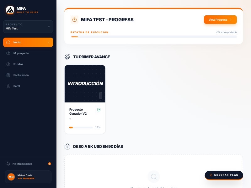 Preview for MIFA SaaS Dashboard UI Template