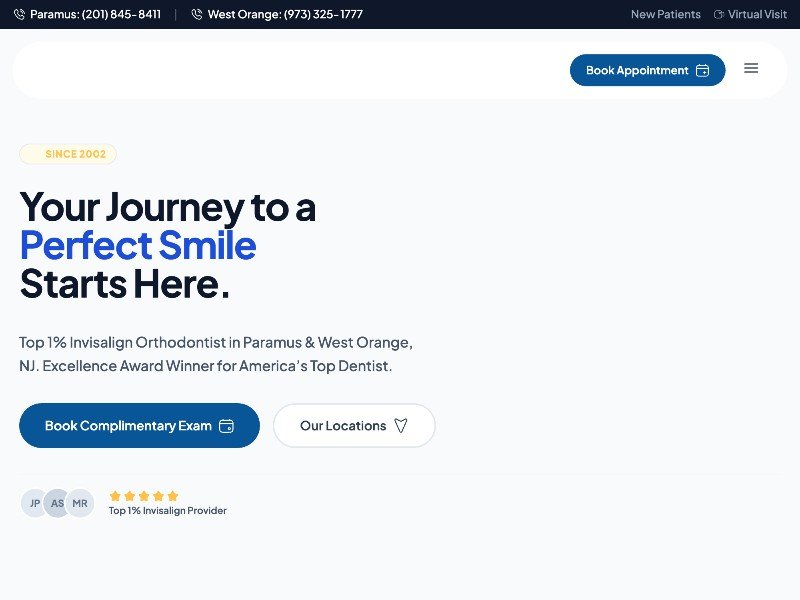Preview for Orthodontic Clinic Landing Page Template