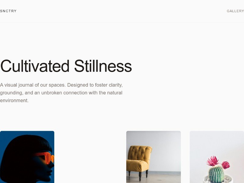 Preview for Minimal Gallery Portfolio Template