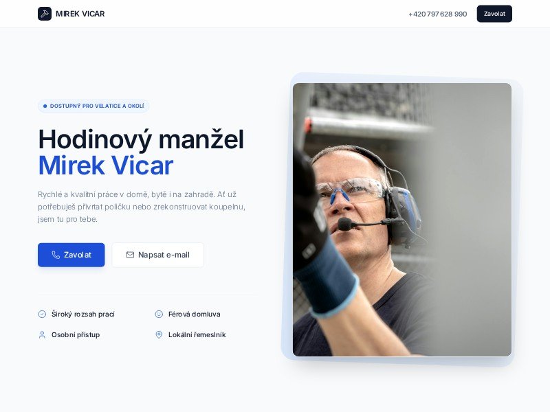 Preview for Hodinový manžel – Mirek Vičar | Opravy, montáže a rekonstrukce