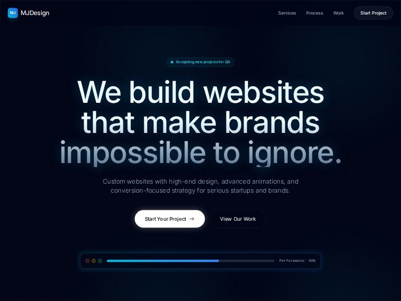 Preview for Mjdesign.cz | We build amazing websites and apps