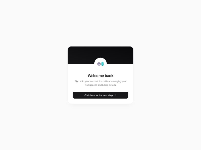 Preview for Minimal Auth Card Landing Page Template