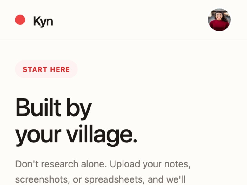 Preview for Kyn Baby Registry App UI Template