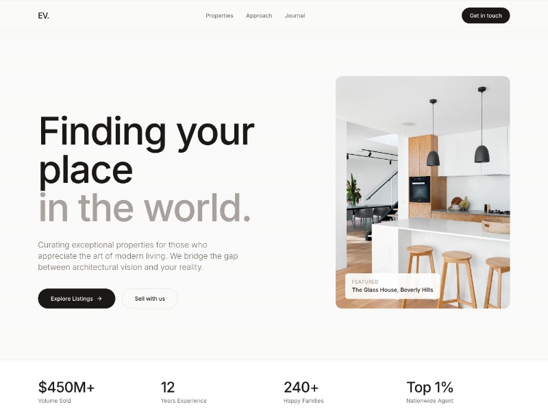 Preview for Real Estate Agent Landing Page Template