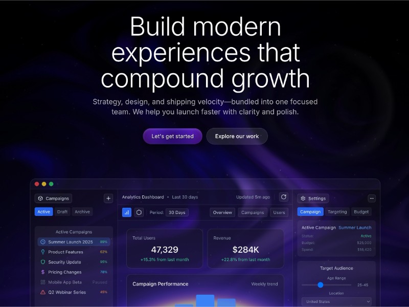 Preview for Funo Analytics Dashboard Template
