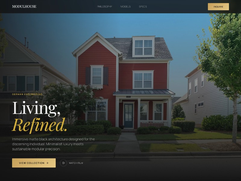 Preview for ModulHouse Premium Real Estate Landing Page Template