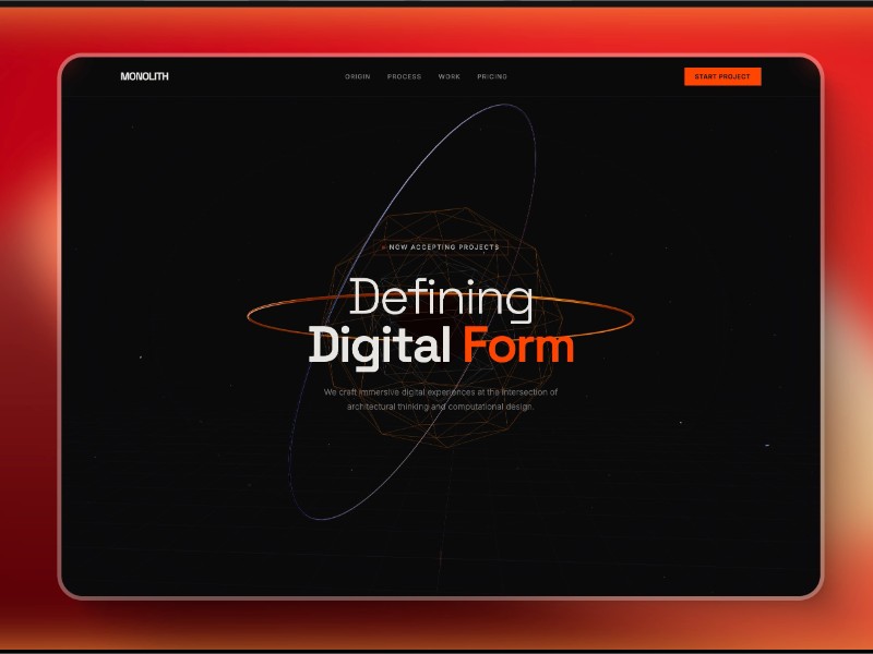 Preview for Monolith Architecture Studio Landing Page Template