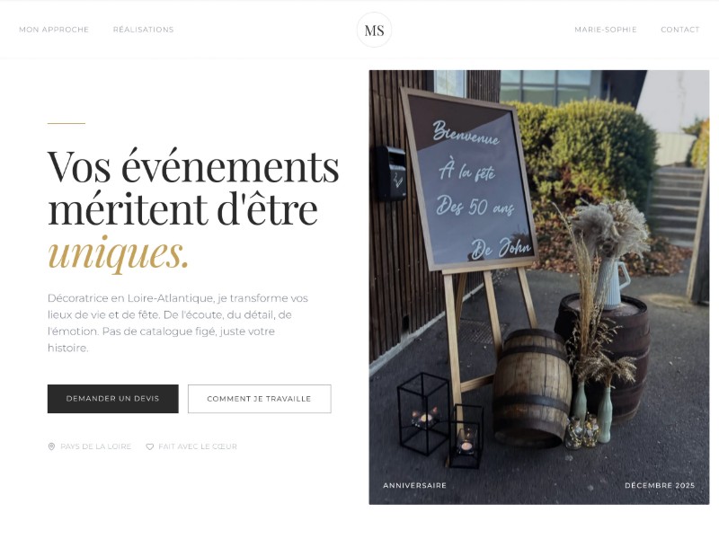 Preview for Décoration d'événement intimiste - MS Events