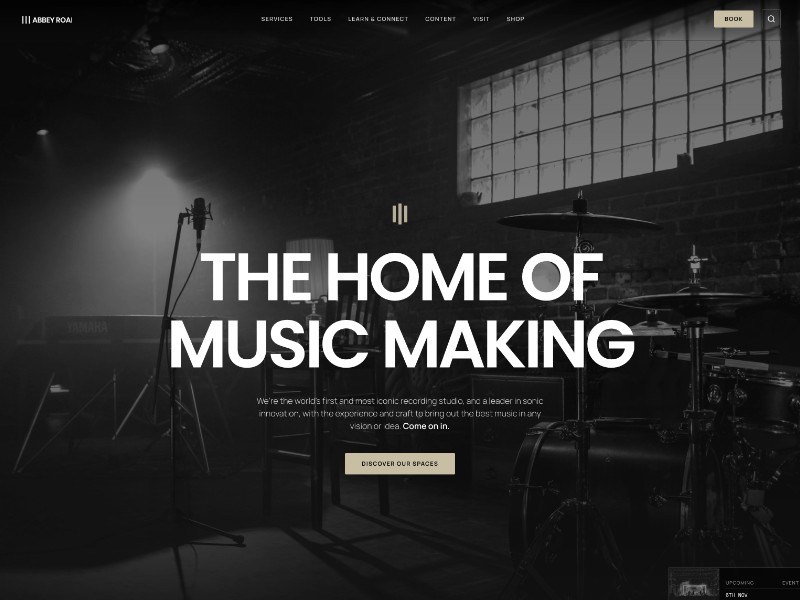 Preview for Music Studio Landing Page Template