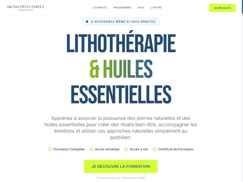 Preview for Natural Wellness & Aromatherapy Course Template