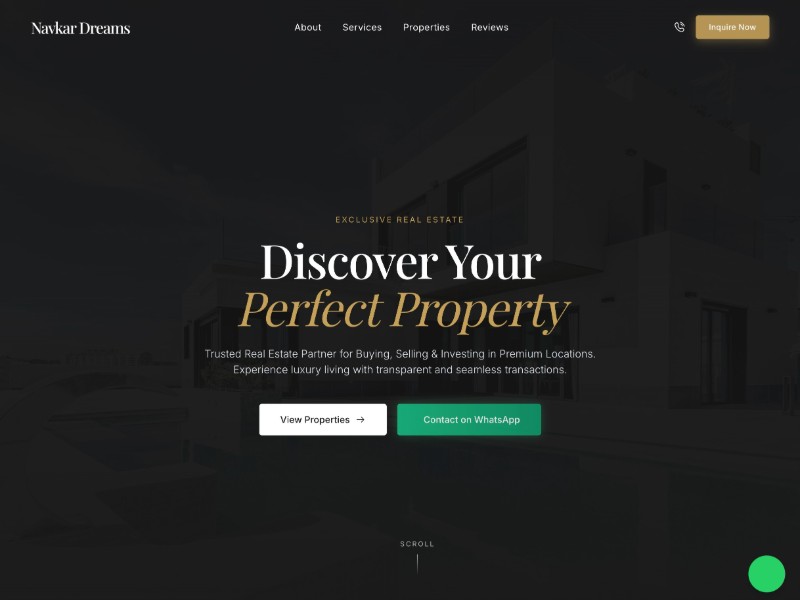 Preview for Luxury Real Estate Advisory Landing Page Template