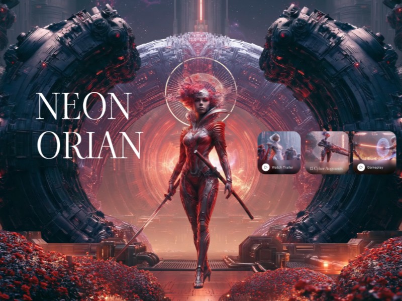 Preview for NEON ORIAN RPG Template