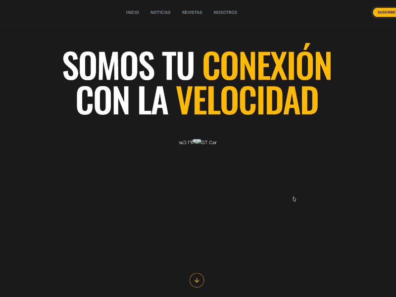 Preview for Motor Sports Magazine Landing Page Template