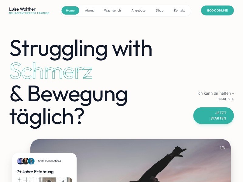 Preview for Neuro Training Landing Page Template