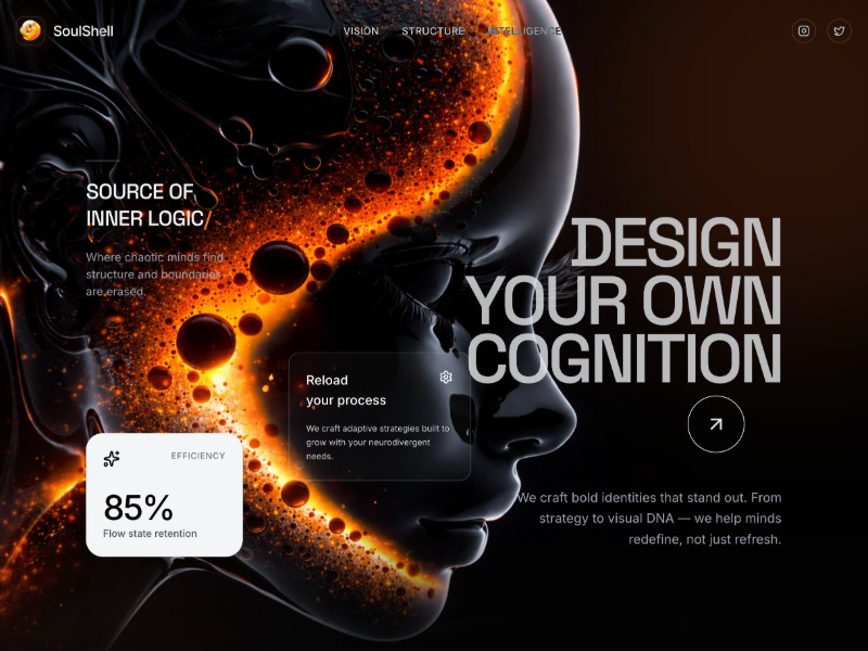 Preview for SoulShell Neurodivergent Workflow Landing Page Template