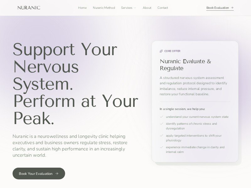 Preview for Neurowellness Clinic Landing Page Template