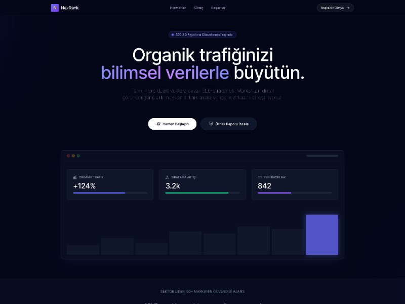 Preview for NexRank SEO Agency Landing Page Template
