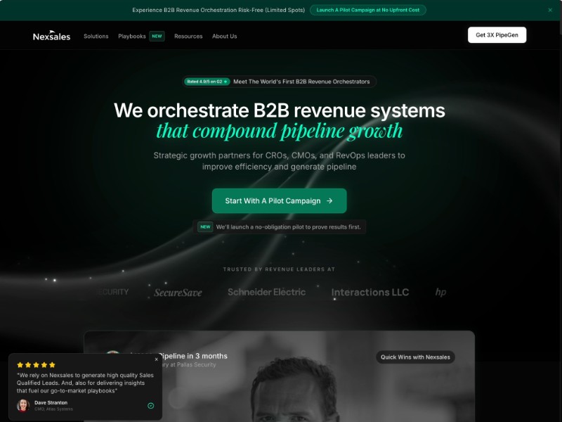Preview for Nexsales | B2B Revenue Orchestration 