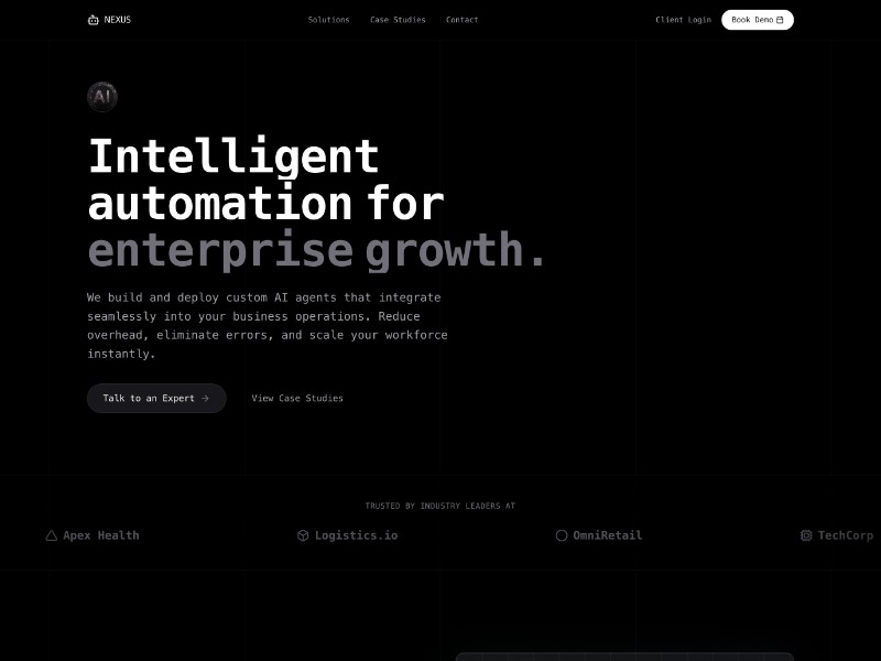 Preview for Enterprise AI Solutions Landing Page Template