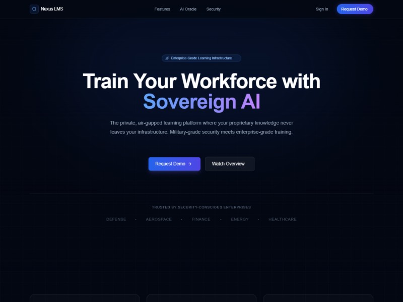 Preview for Nexus LMS SaaS Landing Page Template