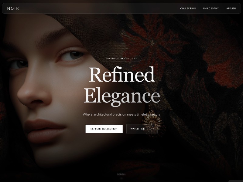 Preview for Luxury Fashion Landing Page Template