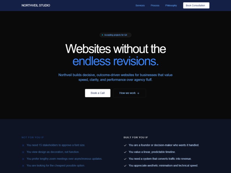 Preview for Web Studio Landing Page Template
