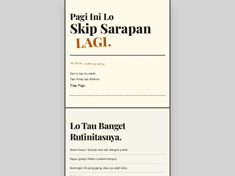 Preview for Healthy Food Delivery Landing Page Template