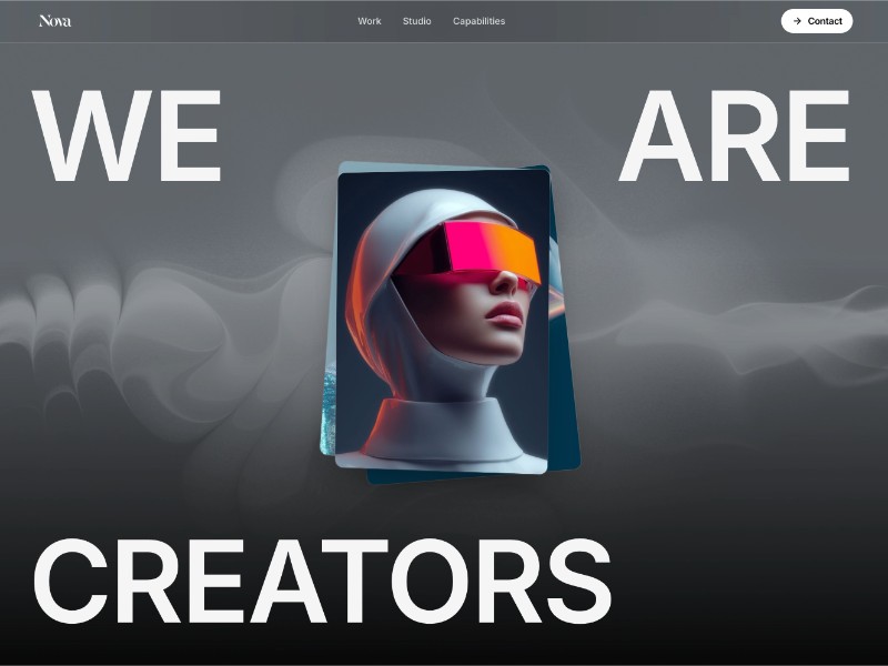 Preview for Creative VR Studio Landing Page Template