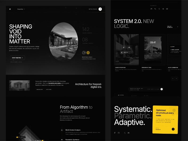 Preview for Novus Arc Studio Landing Page Template