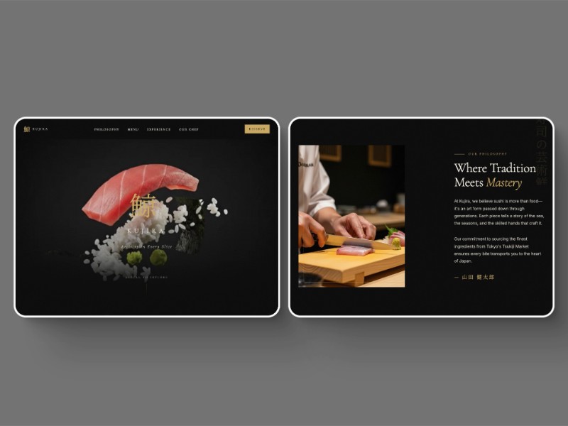 Preview for Premium Sushi Restaurant Landing Page Template
