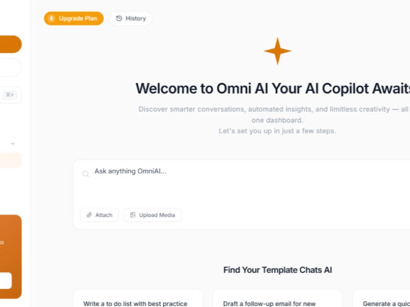 Preview for Omni Agent AI Dashboard Template