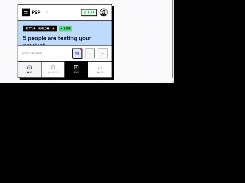 Preview for P2P Feedback OS App UI Template