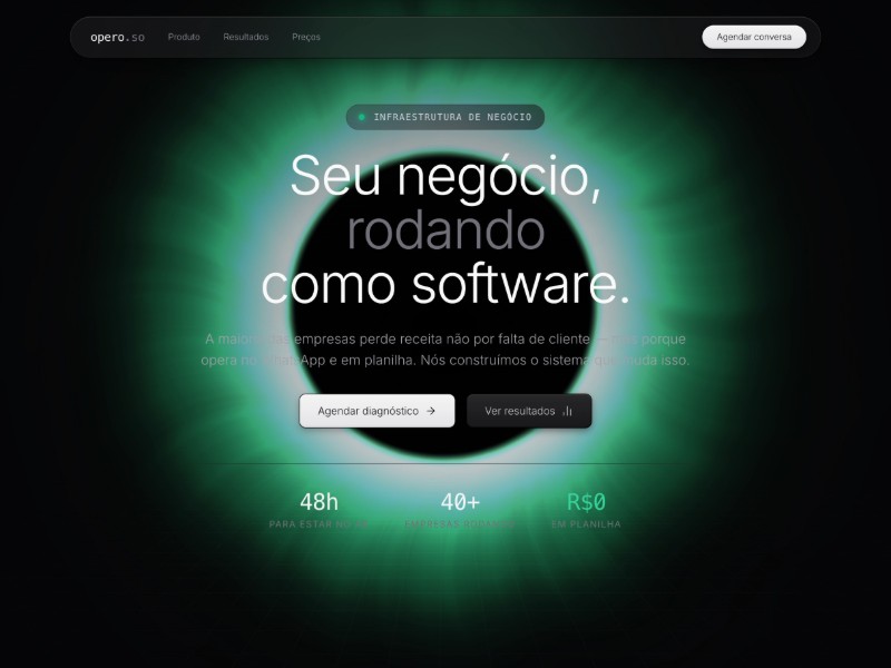 Preview for Digital Infrastructure Landing Page Template
