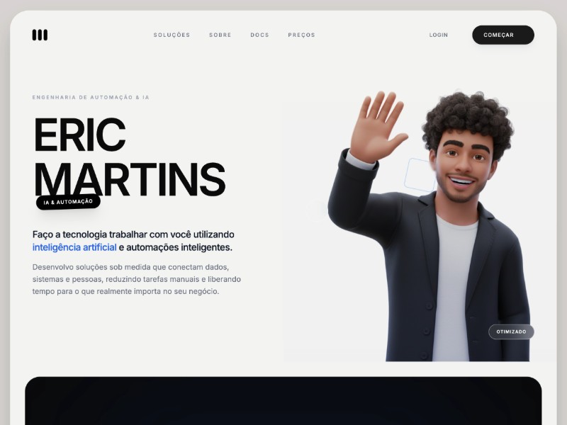 Preview for AI Portfolio Website Template