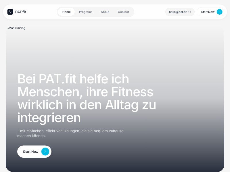 Preview for Personal Trainer Landing Page Template
