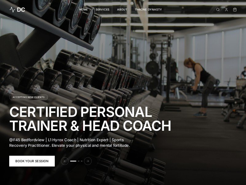 Preview for Personal Trainer Landing Page Template