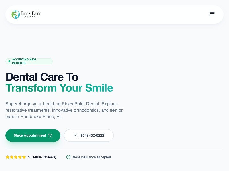 Preview for Dental Clinic Landing Page Template