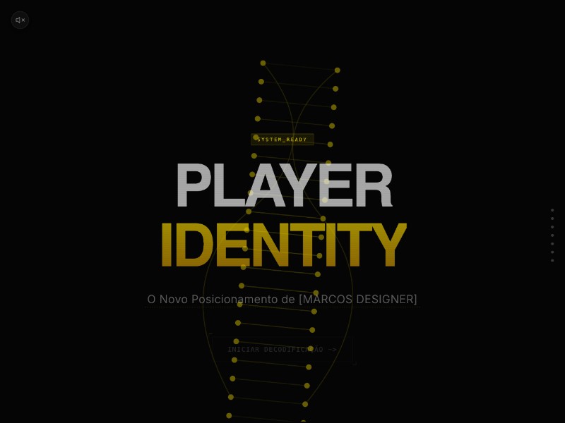 Preview for PlayerIdentity Bio-Digital Deck Landing Page Template