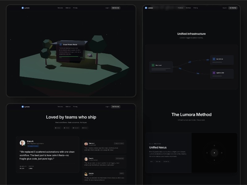 Preview for 3D Smart Home Automation AI Landing Page Template