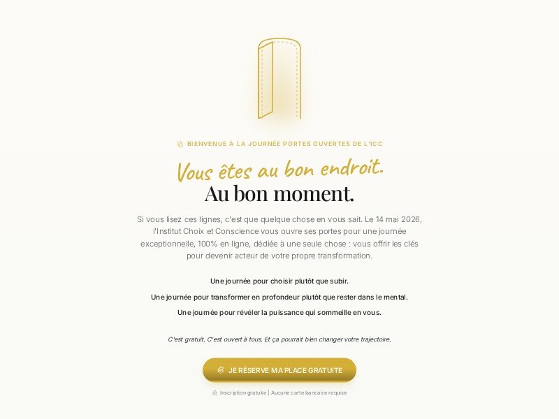 Preview for Journée Portes Ouvertes ICC