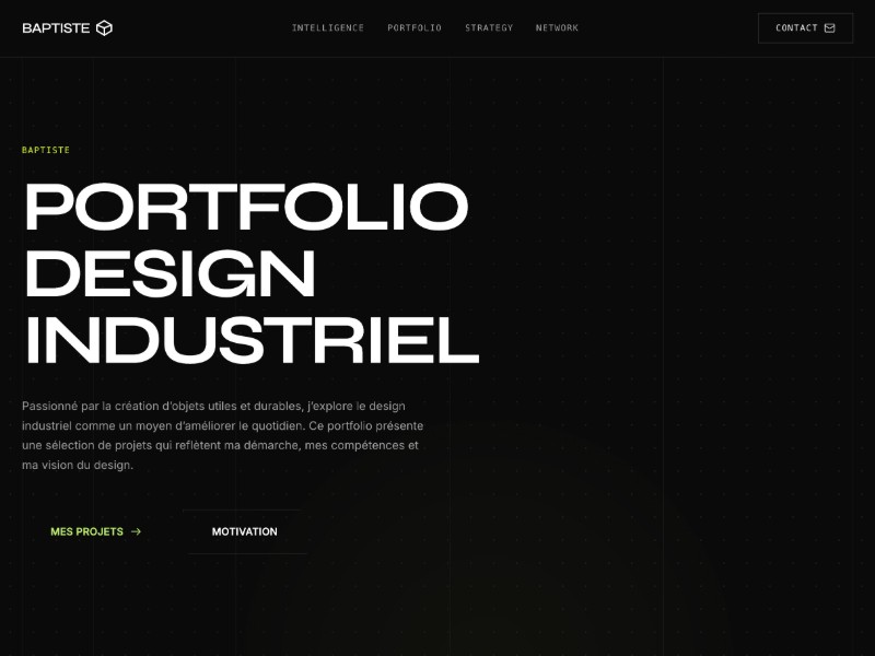 Preview for PORTFOLIO Baptiste - home